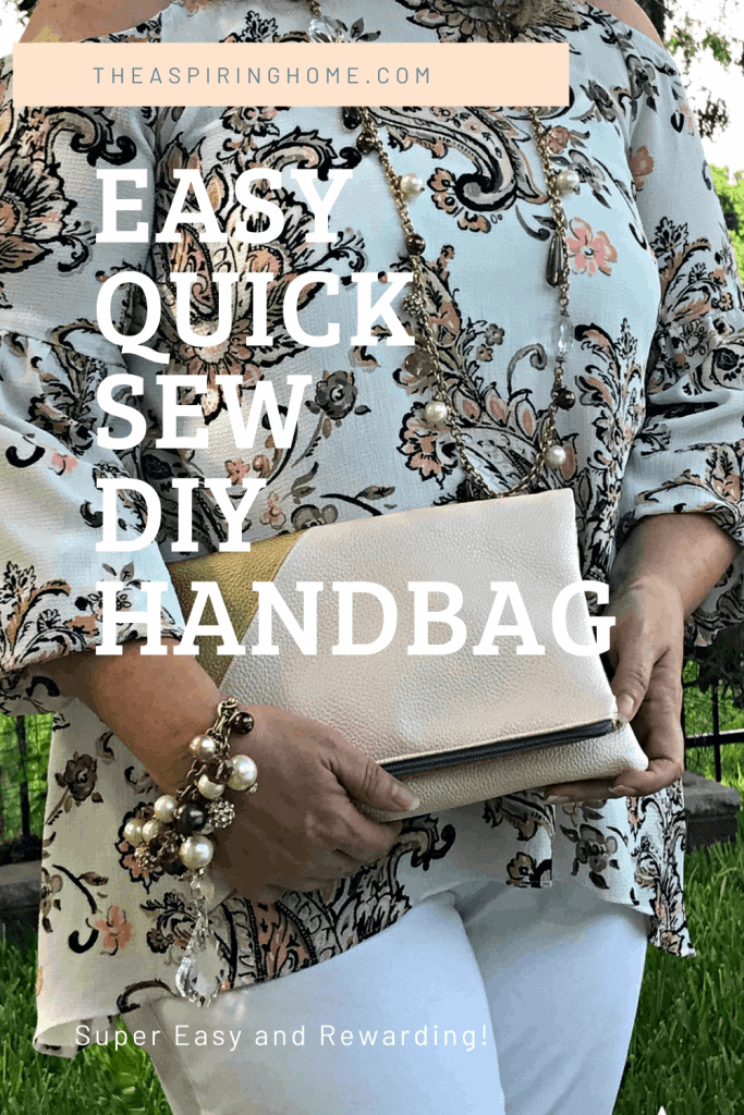 easy quick sew DIY handbag project