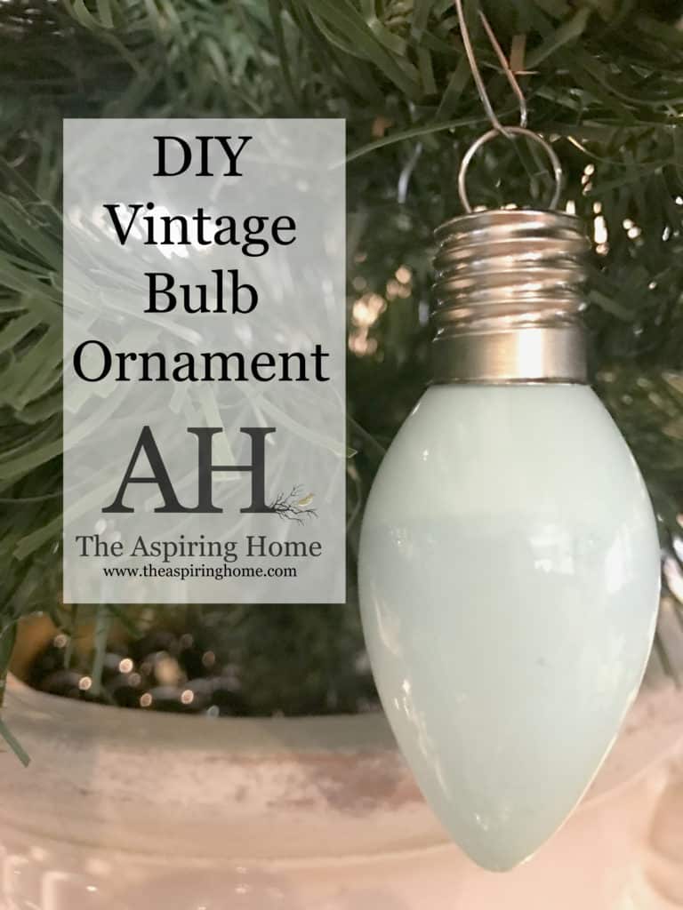 5  Steps To Make A  Vintage Bulb Ornament