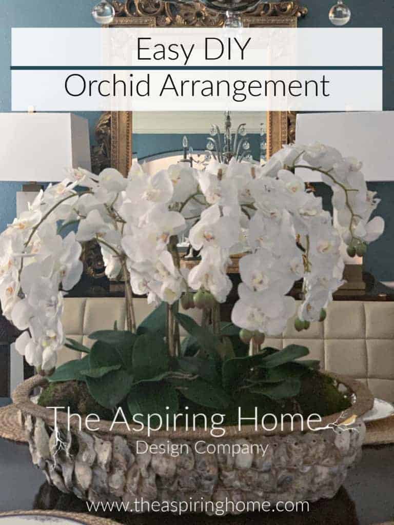 Easy DIY Orchid Arrangement Finished Project