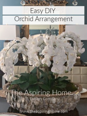 EASY DIY Orchid Arrangement