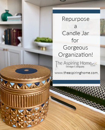 Repurpose a Candle Jar For Gorgeous Organization