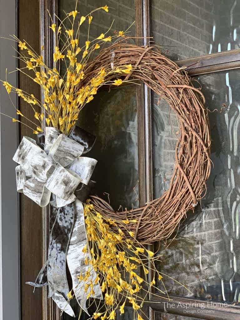 brilliant colors of fall yellow flower wreath