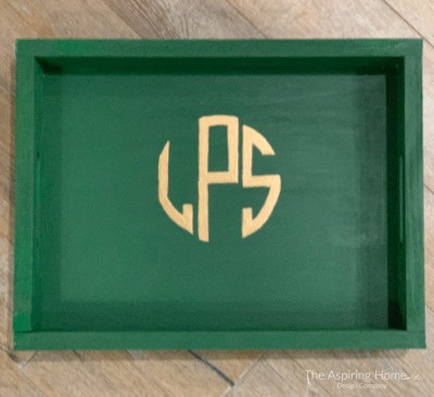 DIY Monogram Tray – The Handmade Gift