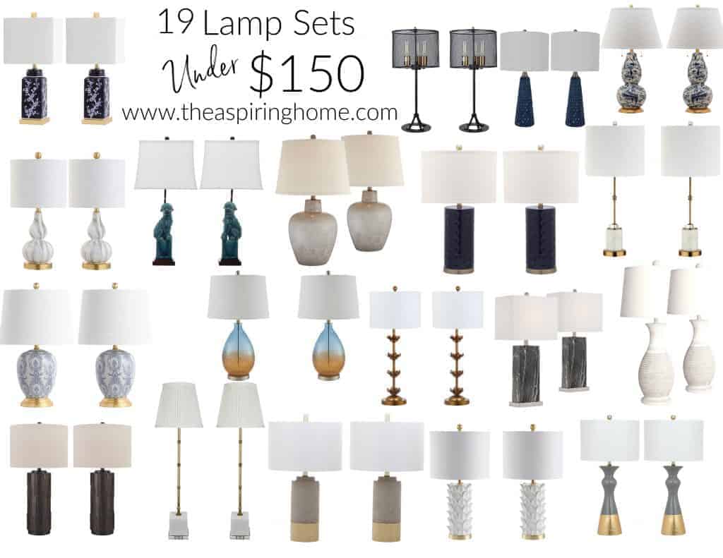 lamp sets under $150