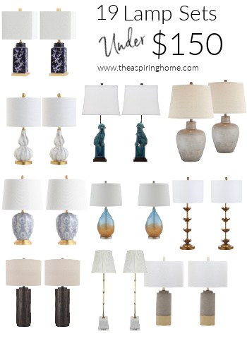 19 Lamp Sets under $150 – The Frugal Finds Series
