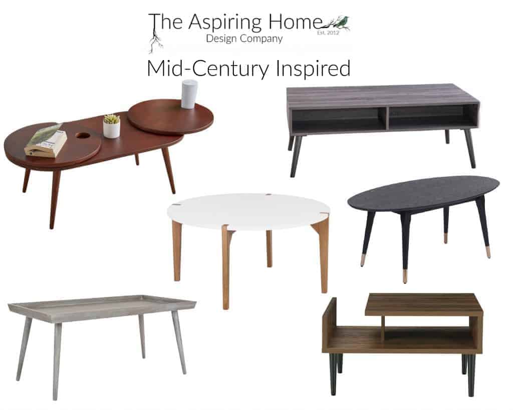 17 coffee tables under $150 Mid Century inspired The Aspiring Home