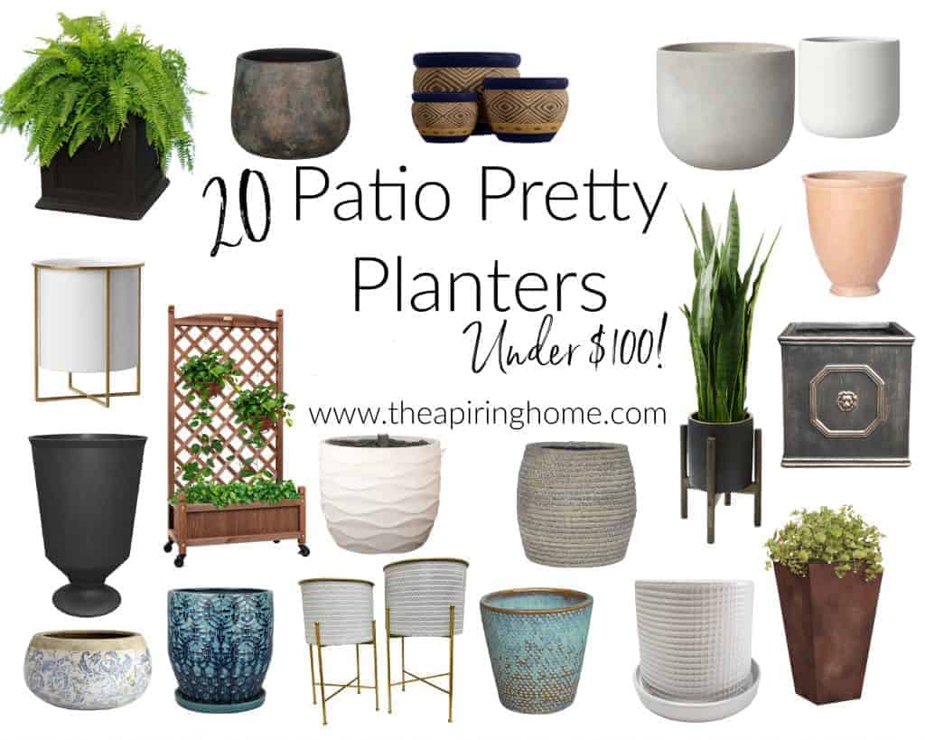 20 patio pretty planters 