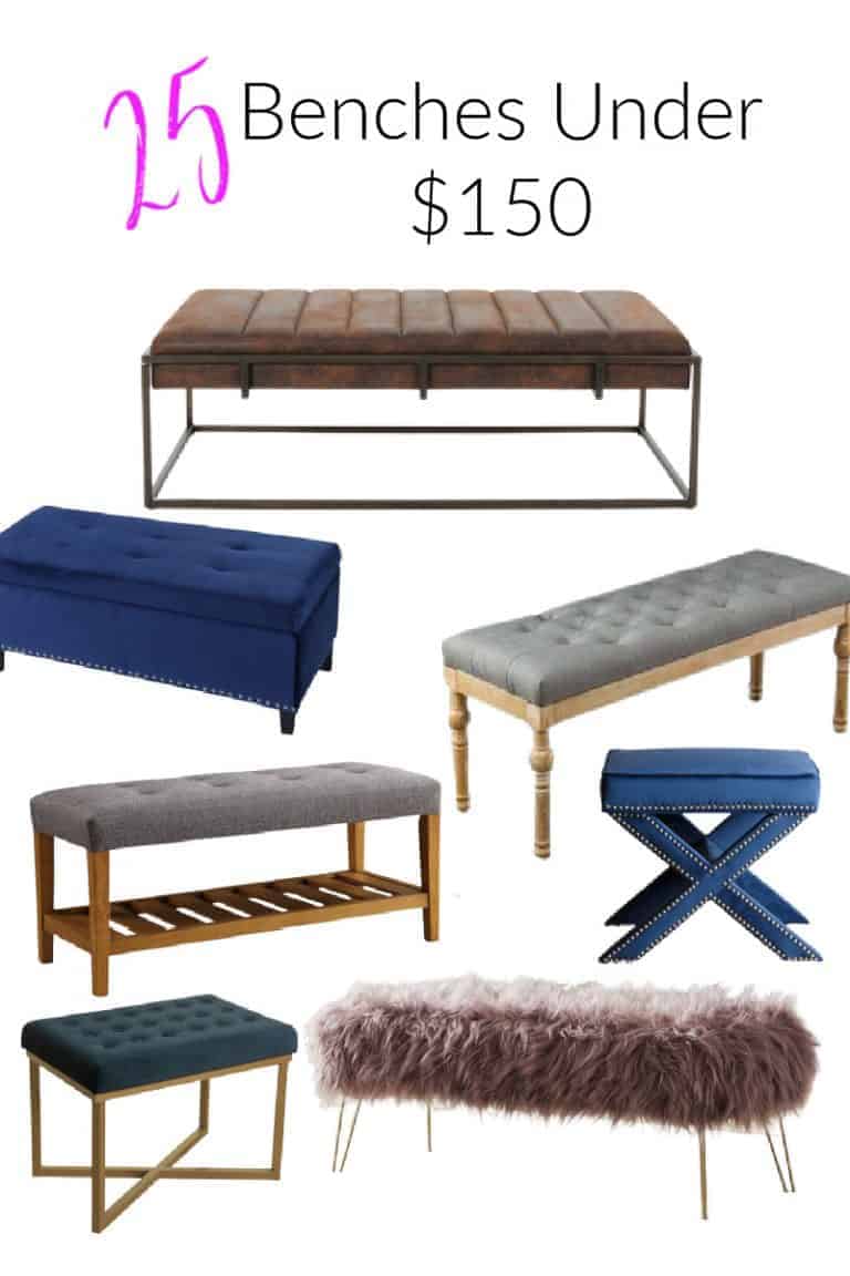 25 Benches For Under $150 – Frugal Finds Series