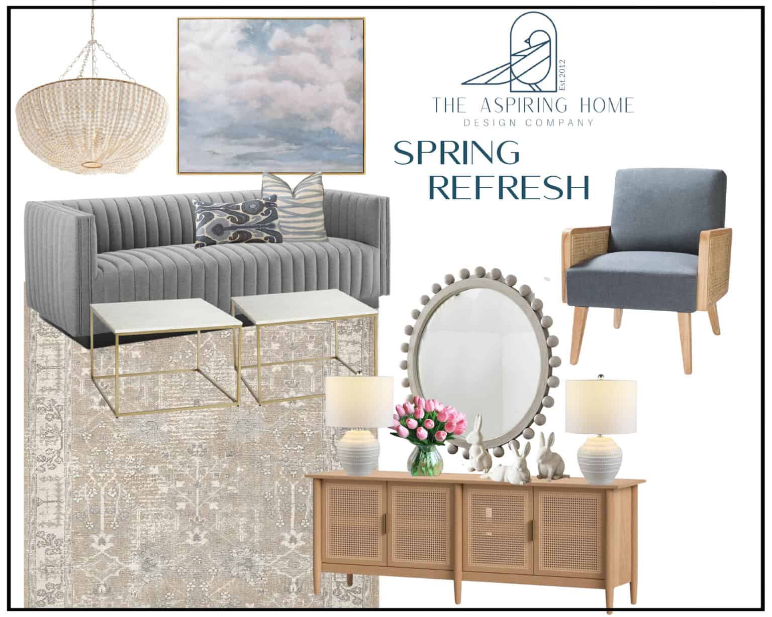 How to Get A Spring Living Room Refresh | The Aspiring Home