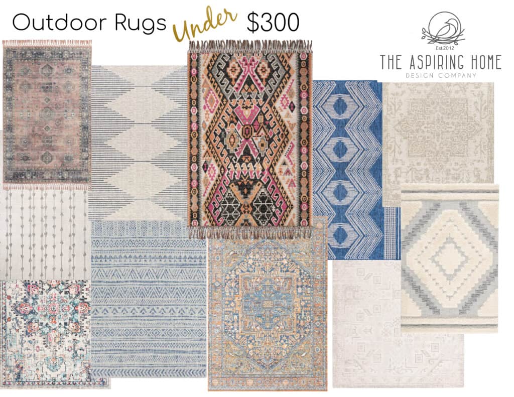 affordable round up of outdoor rugs under $300