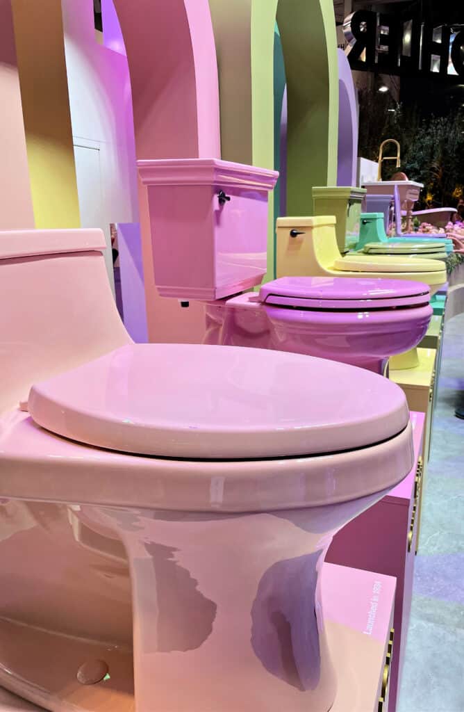 pastel color toilets are a trend in 2023 kitchen and bath