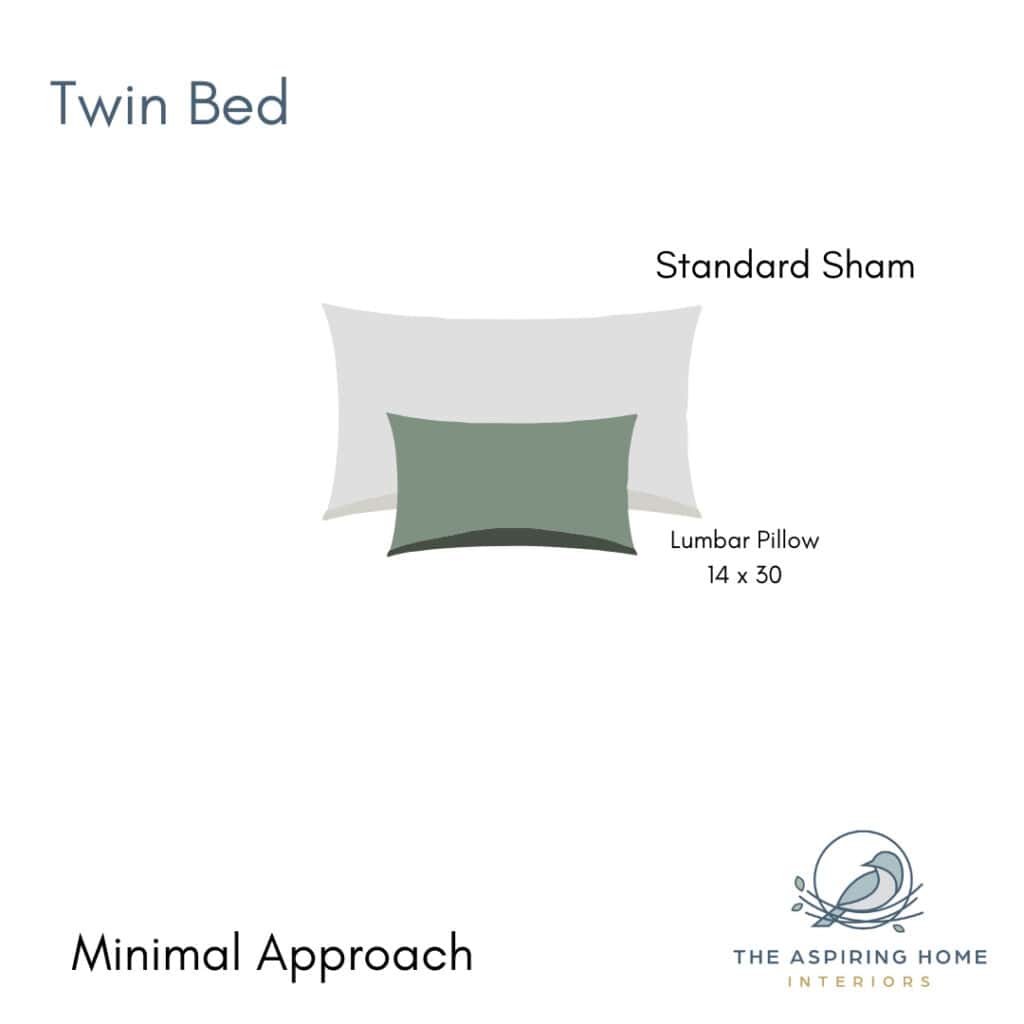 Twin Bed options for how many pillows to make a bed  Design tips from the Aspiring Home Interiors
